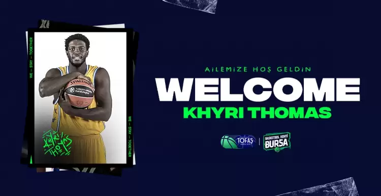 TOFAŞ, ABD'li Basketbolcu Khyri Thomas'ı Transfer Etti