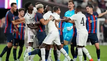 VİDEO | Yılın ilk El Clasico'suna kavga damga vurdu