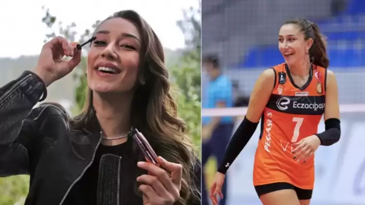 Milli Voleybolcu Hande Baladın, Galatasaraylı Aytaç Kara ile beraber 