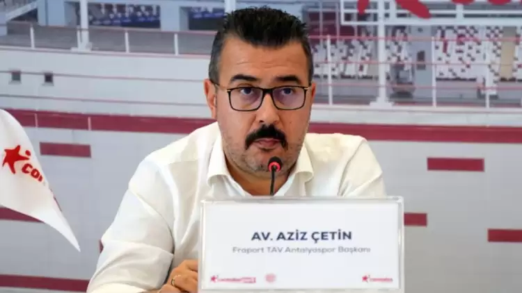 Antalyaspor'da Aziz Çetin: "Hedefimiz ligi ilk 5’te bitirmek"