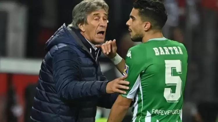 Real Betis Teknik Direktörü Manuel Pellegrini, Bartra'nın Ayrılışını Doğruladı