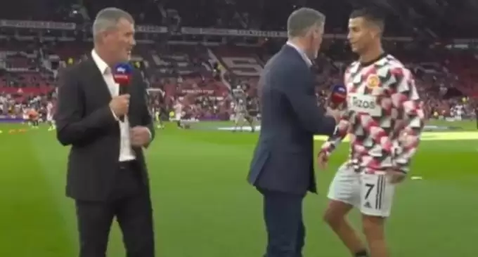 CR7'den canlı yayında olay hareket! Kendisini eleştiren ismi görünce...