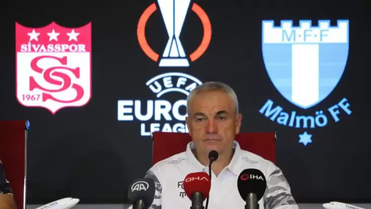  Sivasspor Teknik Direktörü Rıza Çalımbay, Malmö maçı sonrası konuştu