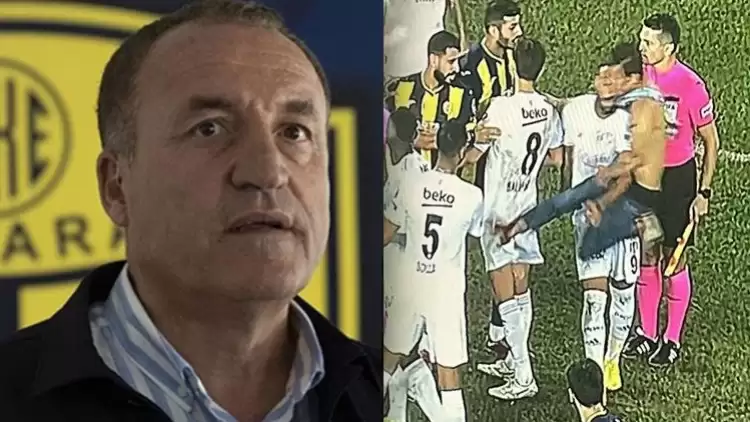 Uçan tekmeciyi Ankaragücü Başkanı Faruk Koca yalnız bırakmadı!