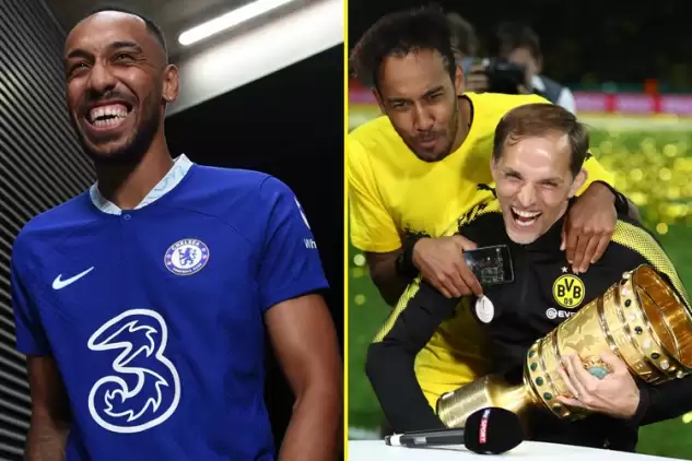 Aubameyang, Chelsea'da 59 dakika forma giyebildi! Tuchel...