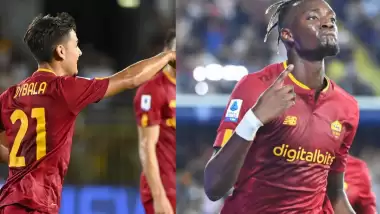 Roma'da Dybala ve Abraham gecenin yıldızları! 
