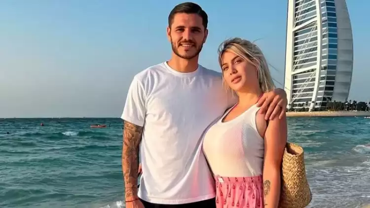 Wanda Nara Icardi’ye Destek Olmak İçin Nef Stadyumu’na Canlı Bağlandı