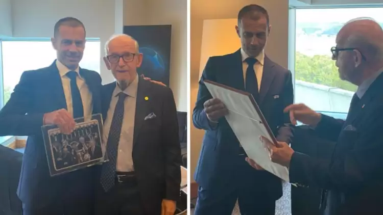 Şenes Erzik 80 Yaşında... UEFA Başkanı Ceferin'den Özel Hediye