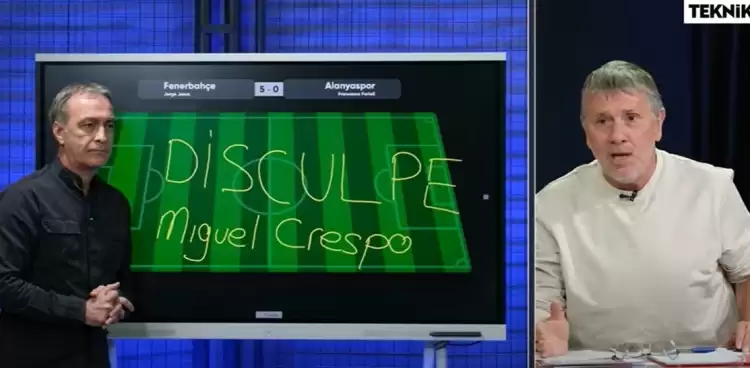 Disculpe Miguel Crespo! Bunu söyletti