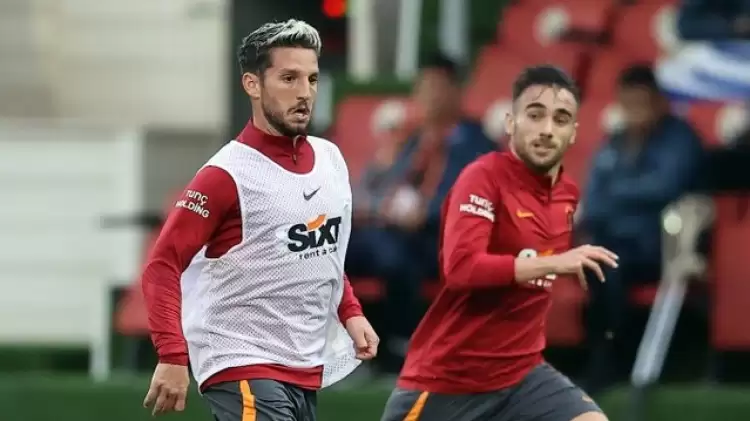 Galatasaray'da Dries Mertens antrenmanda şov yaptı