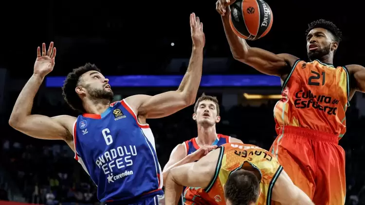 (ÖZET) Anadolu Efes - Valencia maç sonucu: 91-92