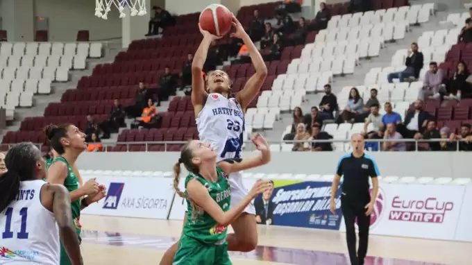 Hatay Büyükşehir, Bulgar ekibini 20 sayı farkla yendi