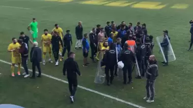 Maç sonu büyük kavga!