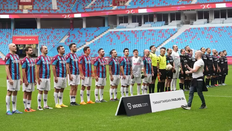 Trabzonspor'un efsaneleri Hami Mandıralı, İbrahima Yattara Akyazı Stadı’nda