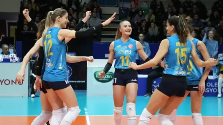 CEV Challenge Kupası'nde PTT, Tchalou'yu 3-0 Yendi