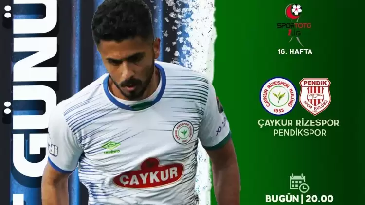 Çaykur Rizespor-Pendikspor Canlı Yayını Maç Bilgisi (Maç Linki)