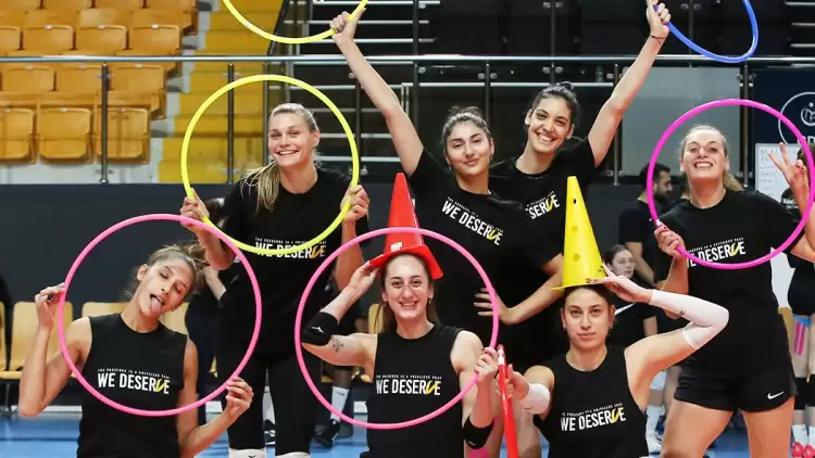 Vakıfbanklı oyuncuların keyfi yerinde