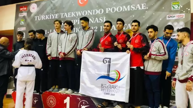 Bayraklı Belediyesi Taekwondo Poomsae Şampiyonası’nda Türkiye Üçüncüsü