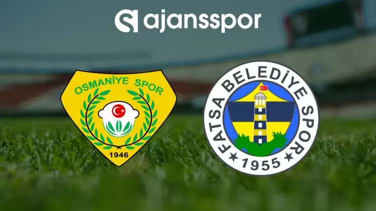 CANLI| Osmaniye FK- Fatsa Belediyespor Maçını Canlı İzle (Maç Linki)