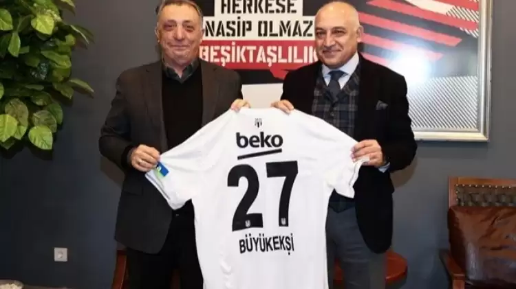 TFF Başkanı Mehmet Büyükekşi, Galatasaray'dan sonra Beşiktaş'ı ziyaret etti