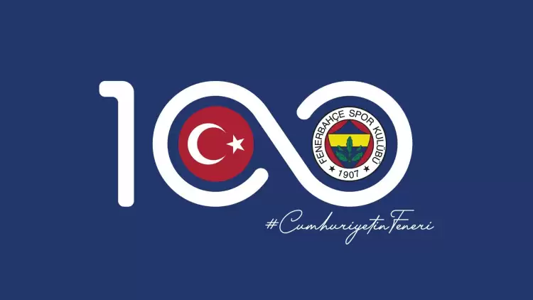 Fenerbahçe Cumhuriyet'in 100. yılına özel tasarlanan armayı tüm formalara işlediği duyurdu