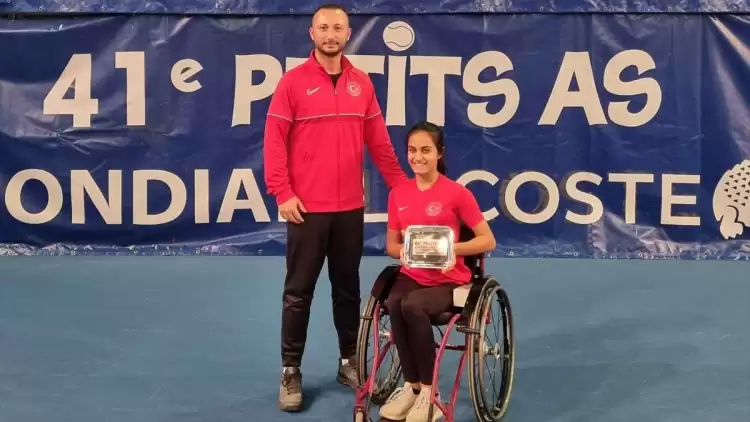 Paralimpik tenisçi Zeliha Aksak Fransa'daki Turnuvaya Katıldı