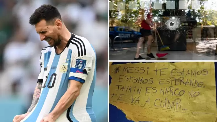 Silahlı İki Kişi Dükkanı Kurşunladı, Messi'ye Tehdit Yazısı Bıraktı
