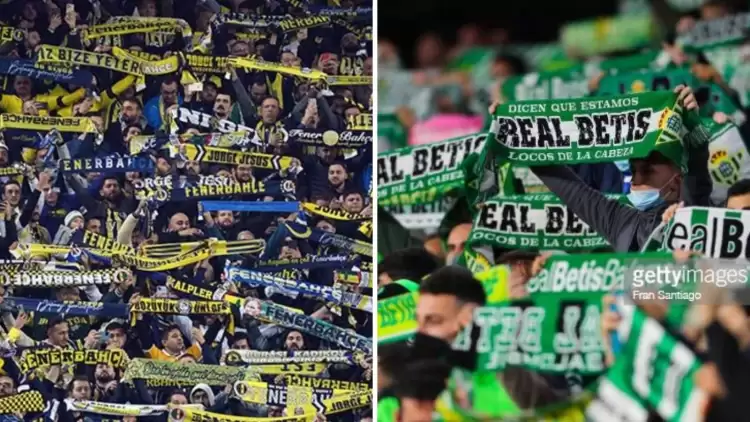 Real Betis, Sevilla Deplasmanına Gelen Fenerbahçe Taraftarına Destek Verdi