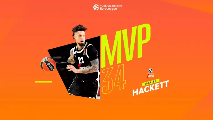 THY EuroLeague'de 34. Haftanın MVP'si Virtus Bologna'dan Daniel Hackett Seçildi