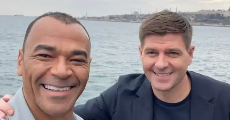 Gerrard ve Cafu, Şampiyonların Finali için İstanbul’da