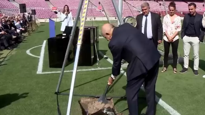 VİDEO - Nihat Özdemir, Barcelona'nın yıldızlarıyla Camp Nou'da