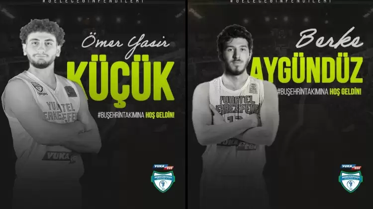 Merkezefendi Basket, Ömer Yasir Küçük ve Berke Aygündüz'ü Transfer Etti