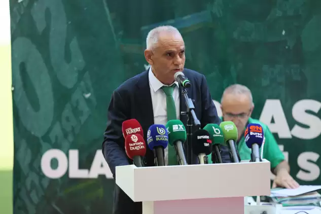 Bursaspor’un Yeni Başkanı Recep Günay, Kongrede Konuşma Yapamadı