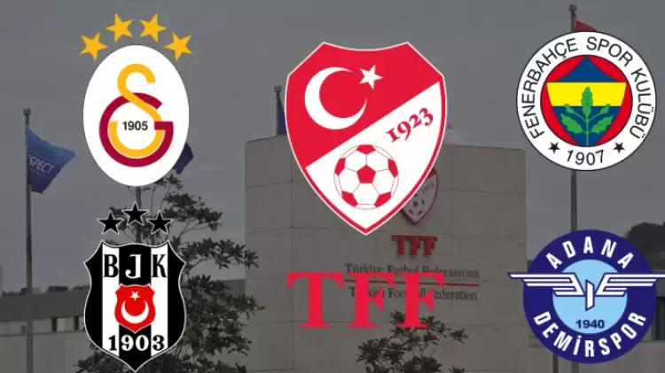 TFF, Galatasaray, Fenerbahçe, Beşiktaş ve Adana Demirspor'un lig maçlarını erteledi