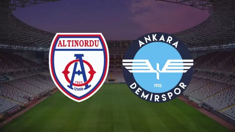 CANLI| Altınordu - Ankara Demirspor maçını canlı izle (Şifresiz Maç Linki)