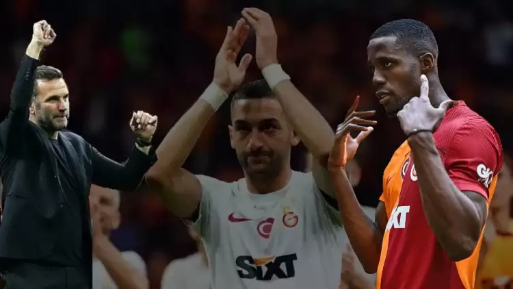 Galatasaray'da Okan Buruk Hakim Ziyech'i sakladı! Wilfried Zaha 11'e...