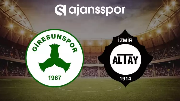 Giresunspor - Altay maçının canlı yayın bilgisi ve maç linki