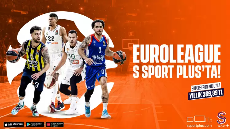 Turkish Airlines EuroLeague 2023-24 sezonu heyecanı S Sport Plus’ta 