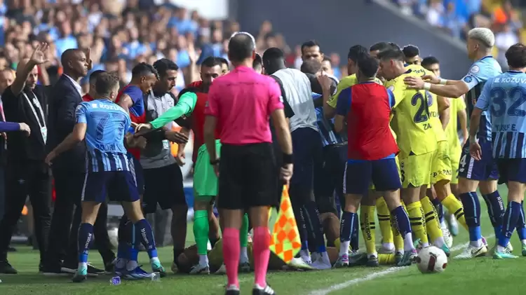 Adana Demirspor - Fenerbahçe maçında yüksek gerilim! İşte maça damga vuran anlar