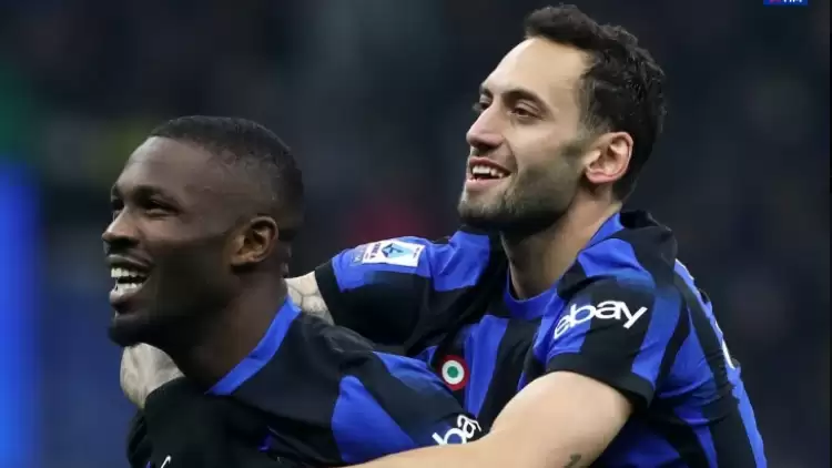 Inter'in Frosinone'yi 2-0 yendiği maçta Hakan Çalhanoğlu tarihe geçti!