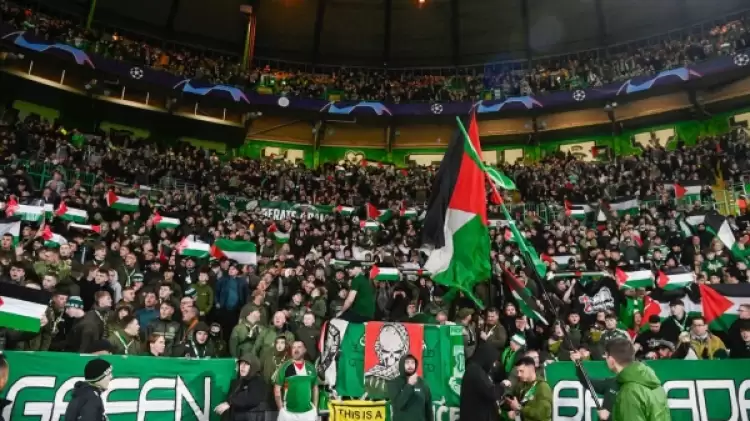 Filistin'e destek veren Celtic'e UEFA'dan para cezası geldi!