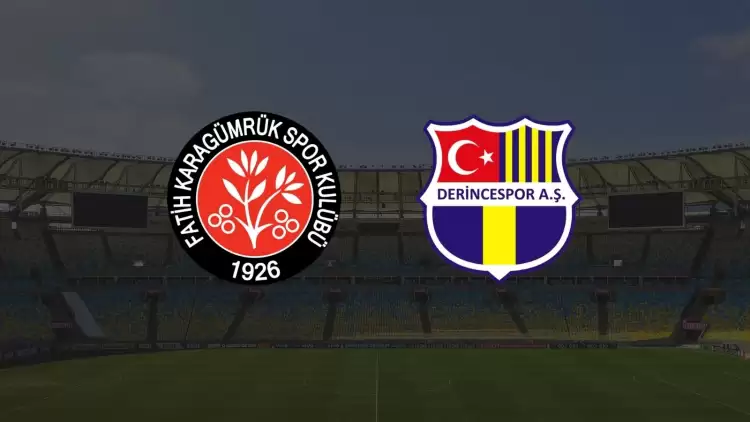 CANLI| Fatih Karagümrük - Derincespor maçı yayın bilgisi ve saati 