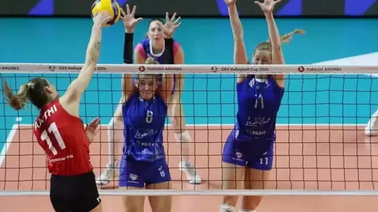 (ÖZET) Türk Hava Yolları Kadın Voleybol Takımı - Paris Saint Cloud Sonucu: 2-3