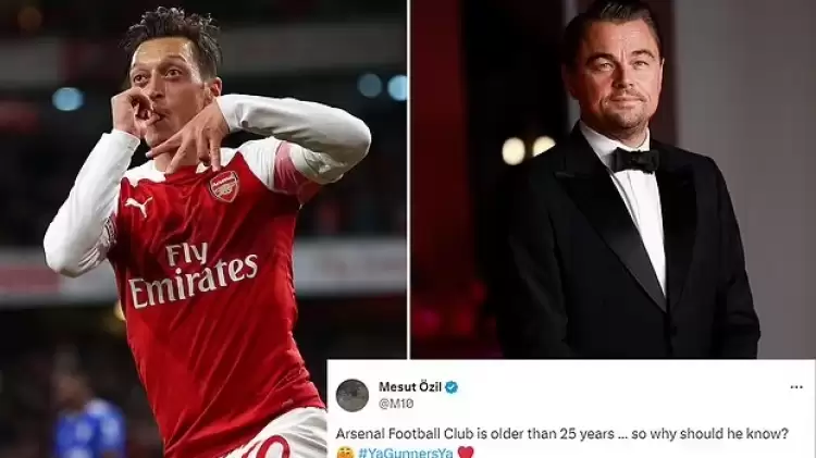 Mesut Özil'den Leonardo Di Caprio'ya gönderme!