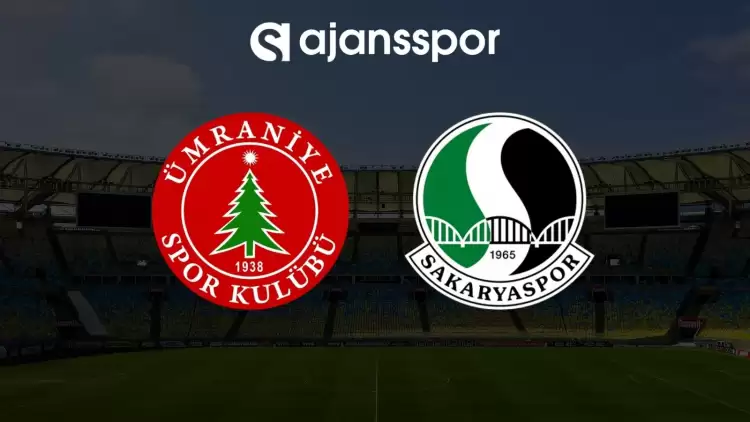  Ümraniyespor - Sakaryaspor maçının canlı yayın bilgisi ve maç linki