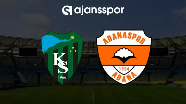 Kocaelispor - Adanaspor maçının canlı yayın bilgisi ve maç linki