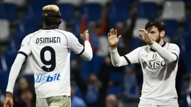 Napoli'den Sassuolo'ya gol yağmuru