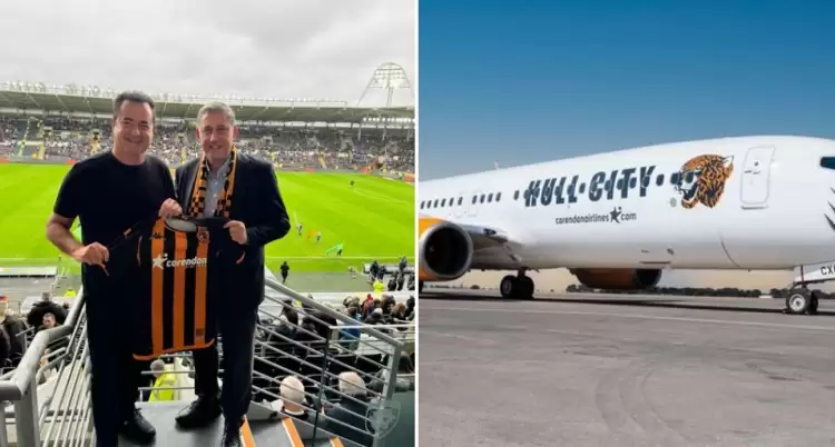 Hull City taraftarları özel tasarlanan uçakla Antalya'ya gelecek