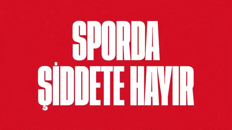 Samsunspor: “Sporda şiddete hayır”