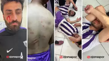 Depremzede futbolculara çirkin saldırı! Darp edildiler...